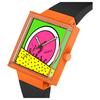 Swatch Кварцевый механизм 20 метров водонепроницаемость Унисекс Швейцарские часы 41,8*33,25 мм Зеленый циферблат Биокерамический корпус Ремешок из биоисточника SO34Z101