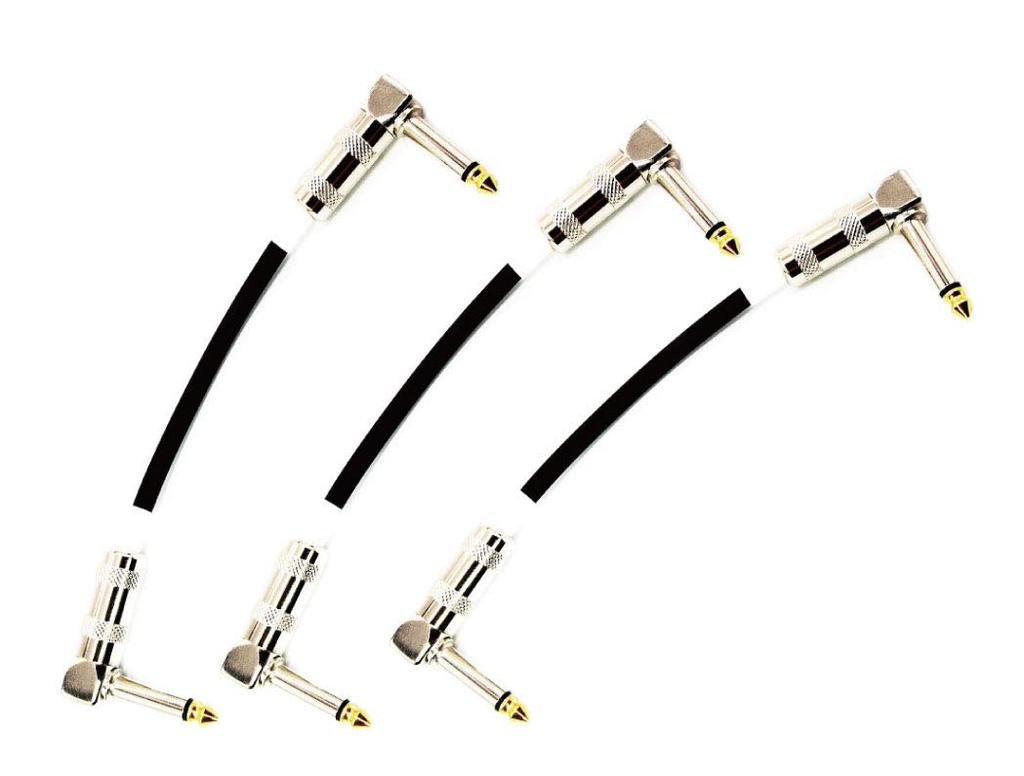 Sound MOMO Guitar Patch Cable P3LL Black 20cm [MOGAMI 2524]