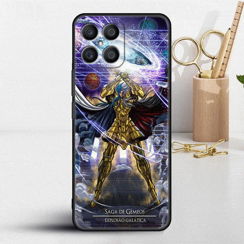 Saint Seiya Anime Case For Honor X8 X8a 90 X9a 8X 70 50 20 Magic5 Pro 9X P60 P50 Black Soft Phone Funda