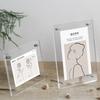 Modern Photocard Display Stand Transparent Poster Display Stand New Picture Frame  Desktop