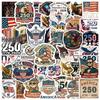 Водонепроницаемые стикеры с граффити к 250-летию США: Набор из 50 штук для бутылок с водой и компьютеров