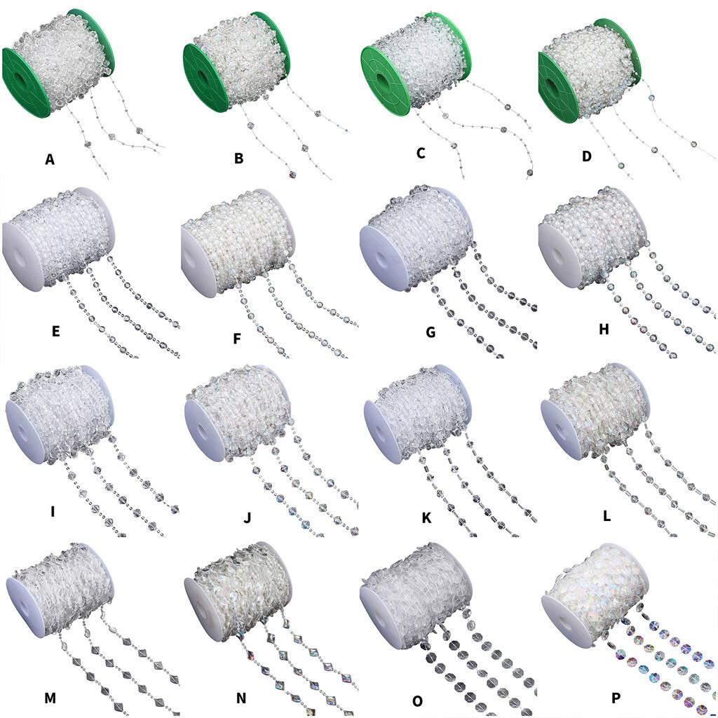 Bead Chain Clear Plastic Craft Bead String Handmade Jewelry Accessories For Art Craft Necklace Bracelets Jewelry Making