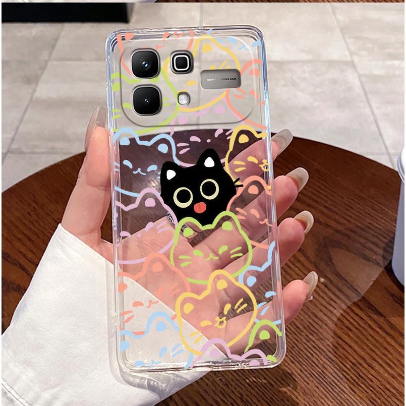 Чехол для Infinix Note 60 Pro Note60 5G Чехол X6879 X6878 Роскошный Милый Любовь Кролик Смешной Прозрачный Тонкий Мягкий ТПУ Силиконовый Чехол для Телефона