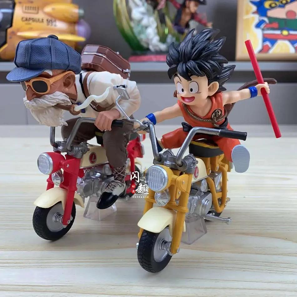 Аниме Dragon Ball Z Фигурка Аниме Сон Гоку Мастер Роши Локомотивы ПВХ Действие Каме Сеннин Мотоцикл Игрушки Модель Коллекционный Подарок