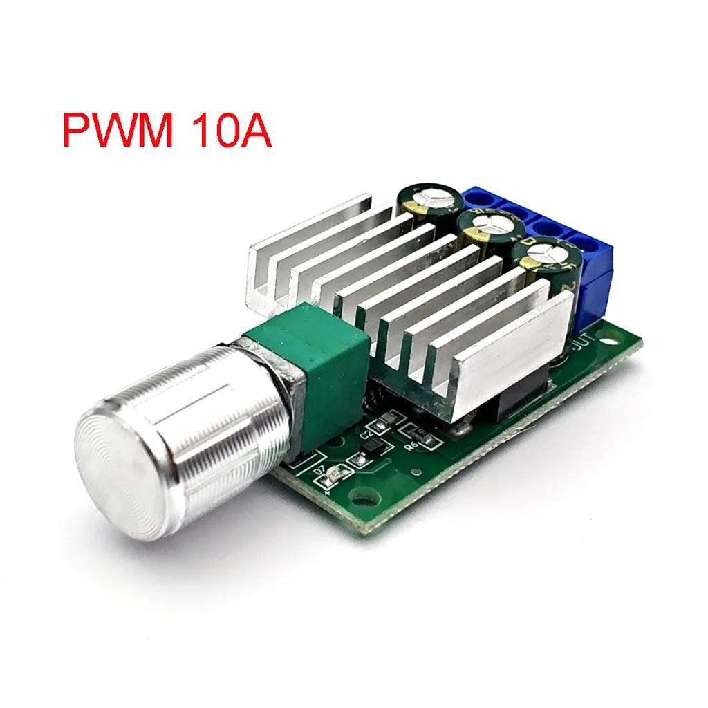 10A 12V-30V PWM регулятор скорости двигателя постоянного тока 12V 24V регулируемый регулятор скорости диммер переключатель управления для двигателя вентилятора светодиодный светильник