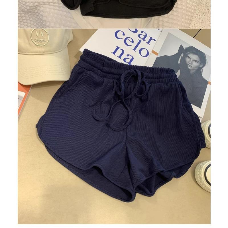 Повседневные спортивные шорты Ice Silk женские летние тонкие свободные и тонкие брюки Three Points Wide Leg Pants Cover Meat and Thin