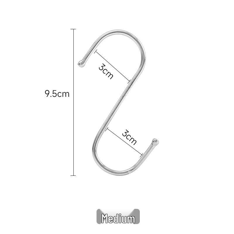 Многофункциональный S-образный настенный крючок из нержавеющей стали 410 для ванной и кухни