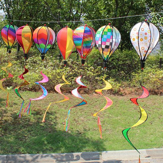 Fashion Tops Sequin Wind Spinner Funny Rotating Spiral Balloon Windmill Ornament for Decoration