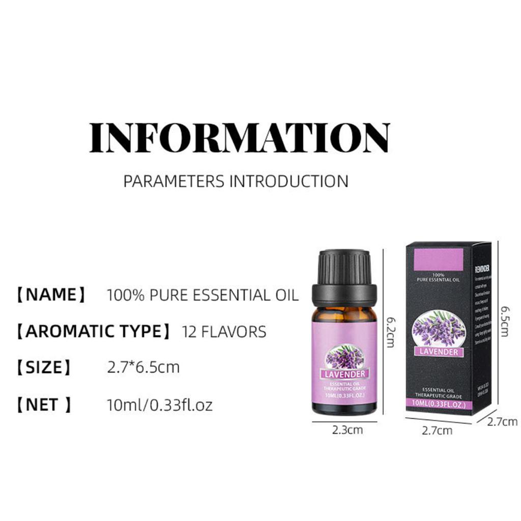 10ml Relaxing Massage Oil for Body Care, Soothing Aromatherapy Gift Set with Moisturizing Hydration for Skin