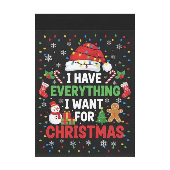 Wait Your Turn Fat Boys Garden Flag Funny Turkey Santa Claus Thanksgiving Christmas Hanging Banner for Outdoor Porch Yard Decor