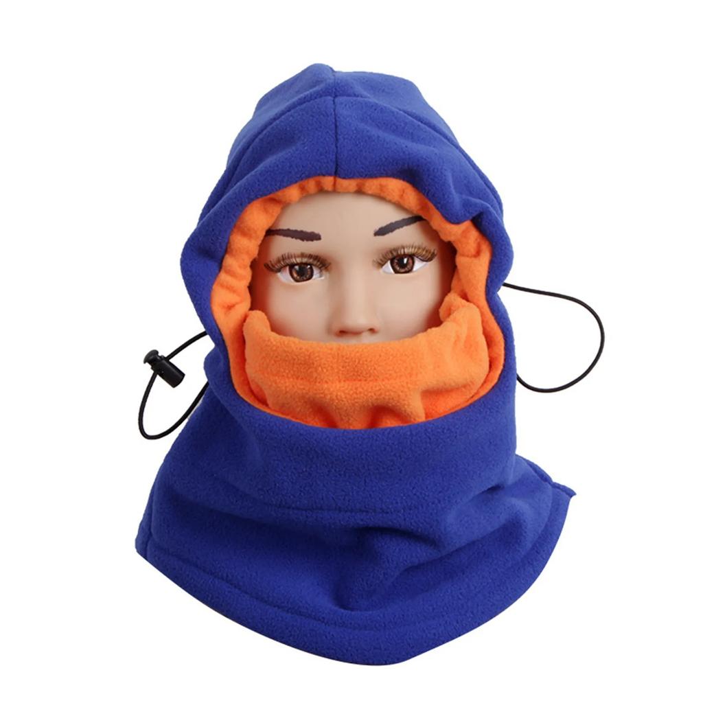 Зимняя флисовая ветрозащитная шапка для детей от 3 до 10 лет, полнолицевая термозащитная лыжная маска с капюшоном для мальчиков и девочек, детская шапка
