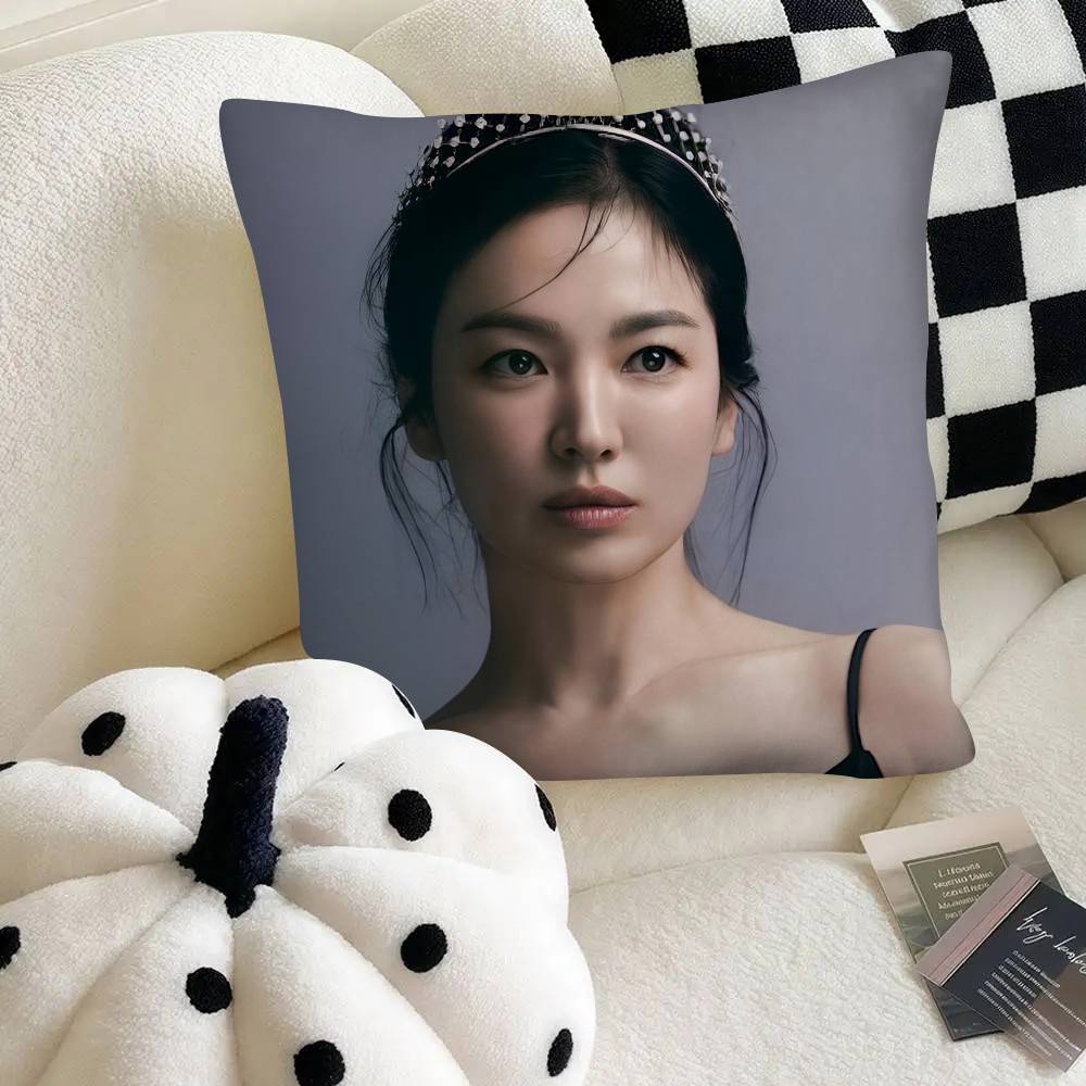 Actor Song Hyegyo Pillow Case Fashion Square Pillowcase Bedroom Sofa Room Ins Decoration Leisure