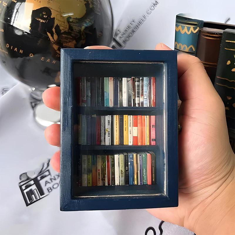 Креативная книжная полка против беспокойства, миниатюрная книга, спичечные коробки, подарок, избавьтесь от беспокойства, украшение кукольного дома, подарки