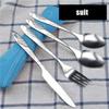 4 Pcs Stainless Steel Knifes Fork Spoon Family Travel Camping Cutlery Eyeful