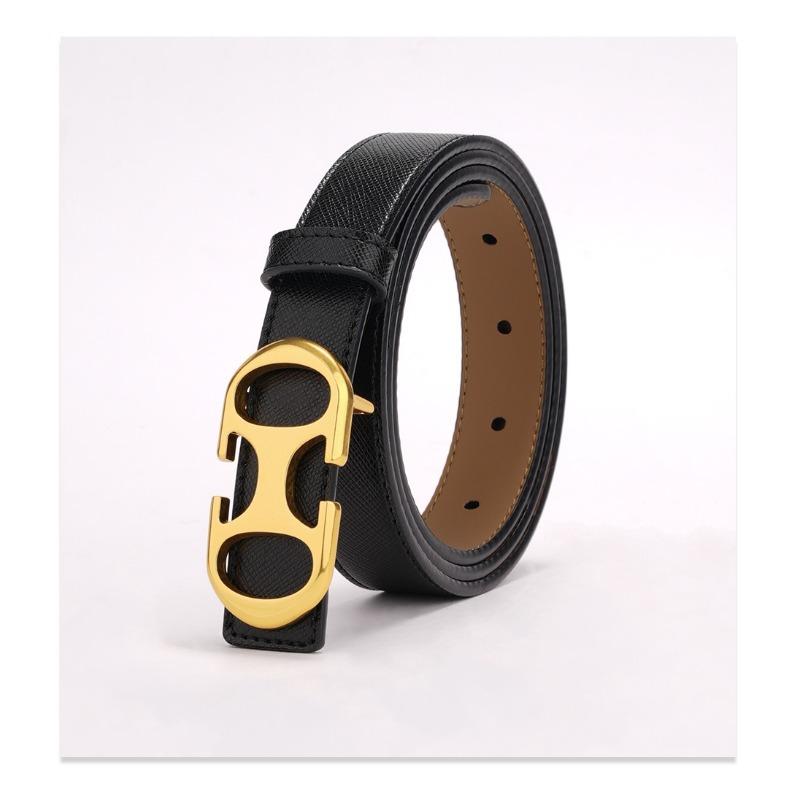 Новый женский ремень из натуральной кожи Двусторонний простой ремень Модный универсальный трендовый ремень из чистой коровьей кожи для девочек