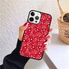 Красная бандана с узором пейсли Чехол для телефона для iPhone 17 Air 16 Coque 15 14 12 13 PLUS 11 PRO MAX Задняя крышка Fundas Shell