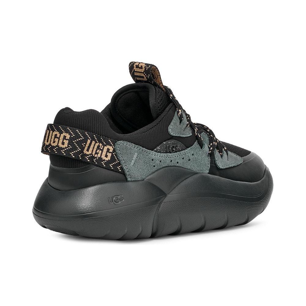 UGG Кожаные простые легкие повседневные туфли с низким верхом, женские повседневные туфли черного цвета 1152734-BLCKR