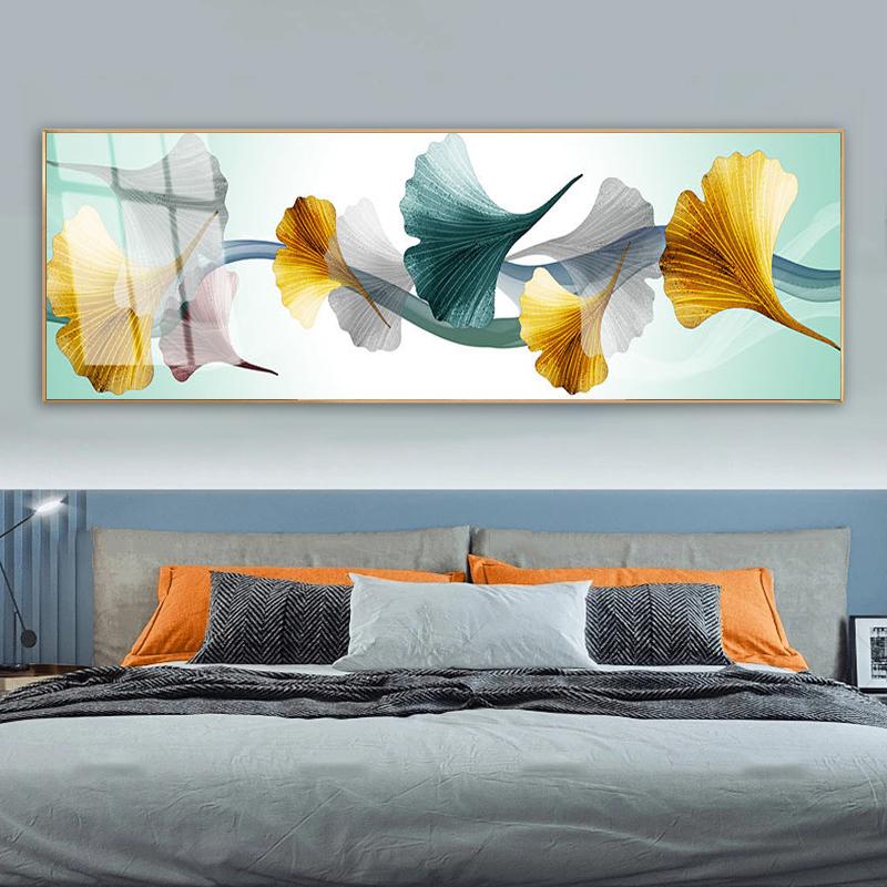 Картина с листьями гинкго, печать на холсте, плакаты на скандинавскую тему, настенные художественные фотографии для гостиной, современное абстрактное украшение для дома без рамки