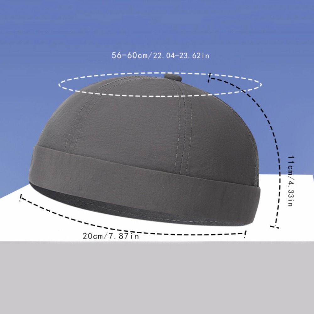 Mesh Beanie Hat Lightweight Docker Cap Fashion Brimless Hat Outdoor Daily