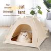 Foldable Outdoor Pet Tent with Cooling Mat for Cats