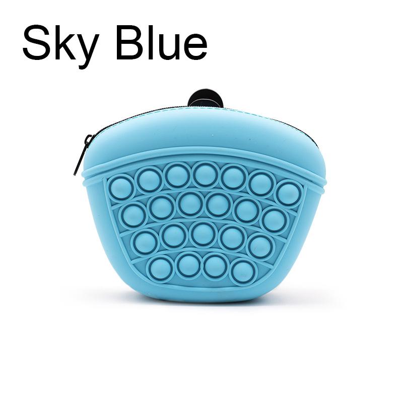 Silicone Pet Training Waist Bag, Outdoor Portable Dog Food Snack Pouch Waterproof Feeding Storage Bag For Dog Walking Training