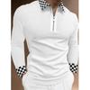 Spring Autumn Men Clothes Long Sleeve 3D Digital Print Sport Polo Shirt Men Lapel Golf Polo Shirt Tops