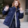 Зимнее новое повседневное универсальное женское короткое хлопковое пальто, женская свободная утолщенная куртка