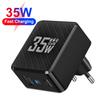 35 Вт GaN USB Type-C Зарядное устройство для телефона Быстрая зарядка QC3.0 PD3.0 Адаптер Зарядки Для 15 Poco Зарядное устройство для ноутбука EU/US/KR Штекер
