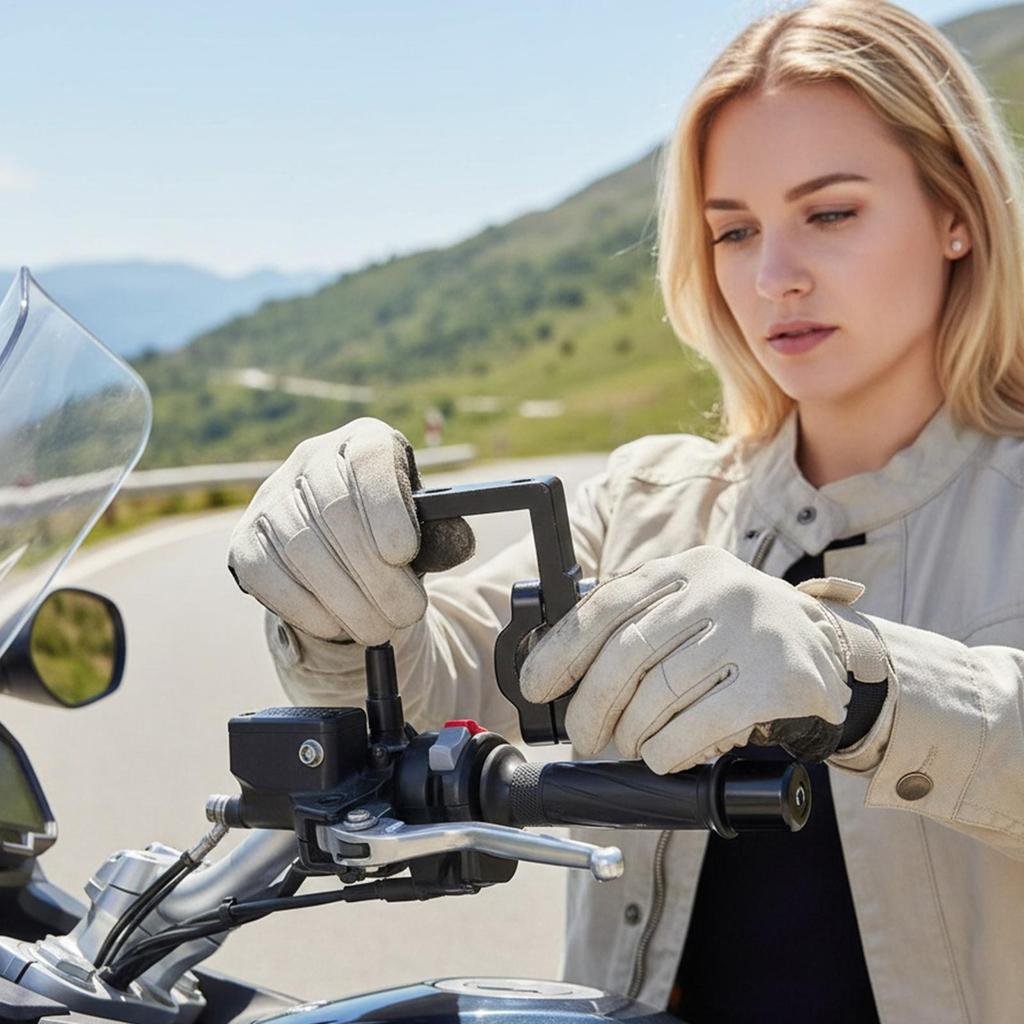 Motorcycle Spotlight Bracket Extension Handlebar Clamp Adjustment Front Fork Lamp Mount Pole Brackets For Night Riding Outdoor