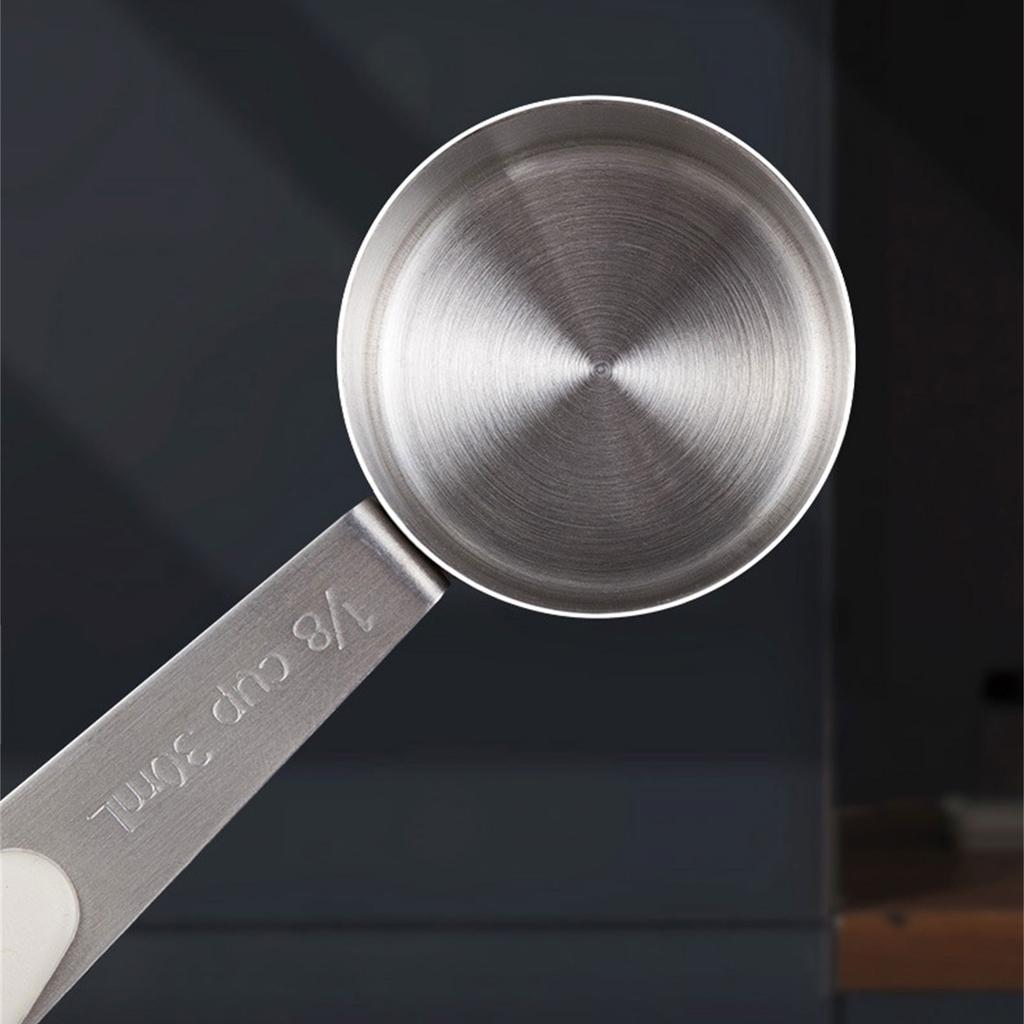 Ложки для кофе из нержавеющей стали Столовая ложка 30 мл Маленькая чашка Металлические ложки Кухня Выпечка Приготовление пищи Мерные ложки Долговечные