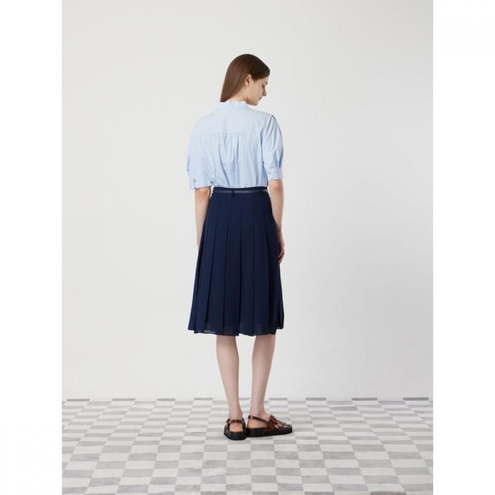 Cc Collect. Inverted Pleats Midi Skirt C252msd035