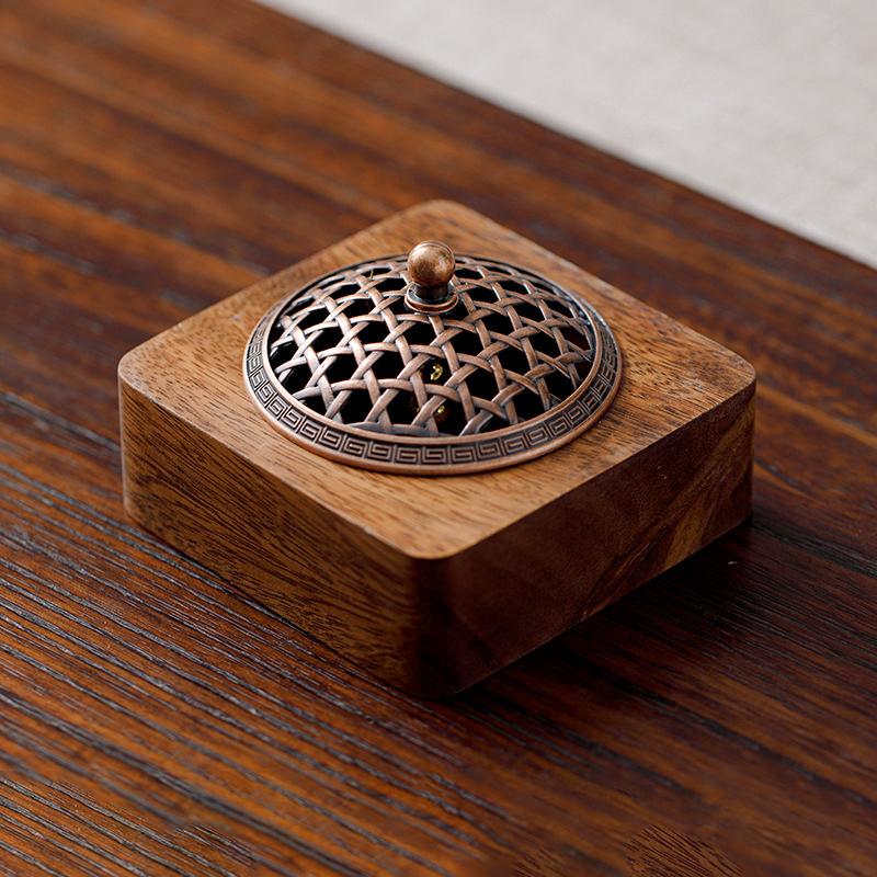 Household Decoration Walnut Fragrance Diffuser Incense Spice Incense Burner