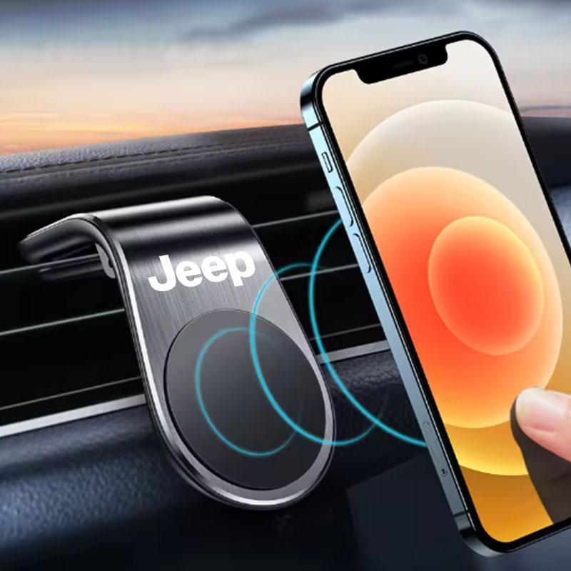 AFV1 Magnetic Car Phone Holder Car Air Outlet Phone Stand Clip For Jeep Grand Cherokee Wrangler JK Gladiator Compass Renegade Patriot