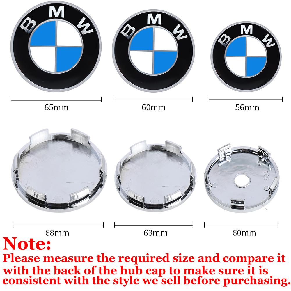 For BMW Se E87 4Pcs 56/60/63/68mm Auto Wheel Center Hub Cover Car Hub Caps Sticker For BMW M M3 M5 M4 F10 F30 F20 E28 E36 Performance X1 X2 X5