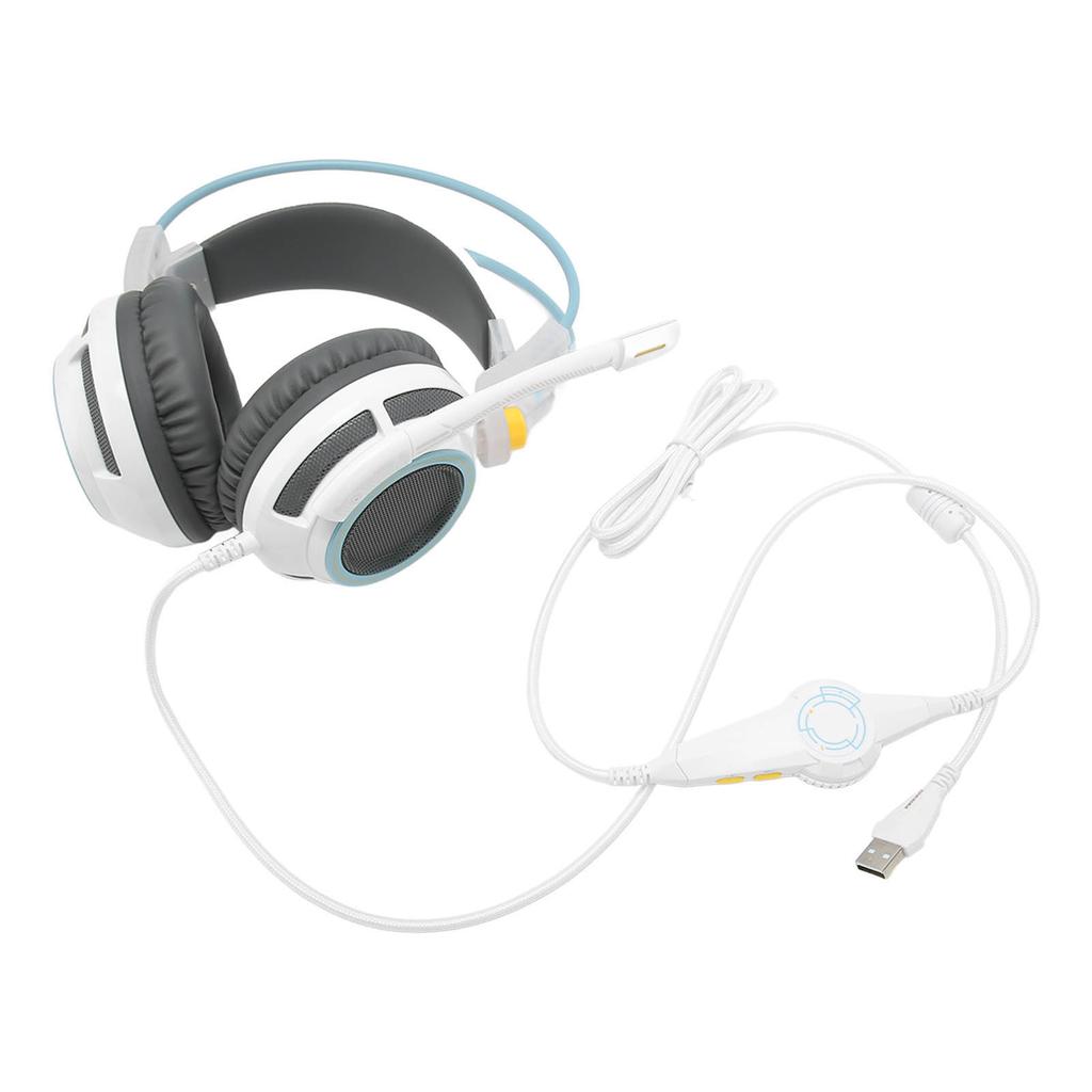 Игровая гарнитура Virtual 7.1 Surround Sound LED Lighting Встроенные элементы управления USB игровые наушники с