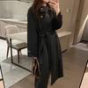 New Autumn and Winter Double-sided Wool Coat Long Korean Style Loose Casual Woolen Coat