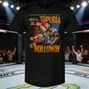 2026 Лето UFC Макс Холлоуэй 302 Боевая Графическая Футболка Женская Спортивная Хлопковая С Коротким Рукавом Свободная Повседневная Футболка для Фитнеса Унисекс