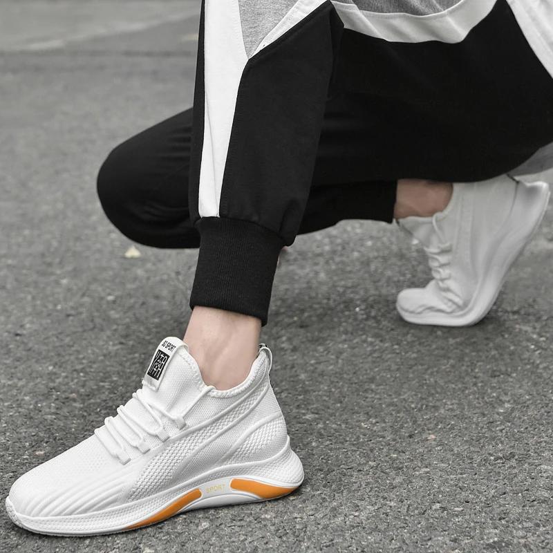 Casual Lift Sneakers Men Elevator Shoes Height Increasing Shoes for Man Insoles 6CM Hidden Heels Sports Inner Heightening Shoes