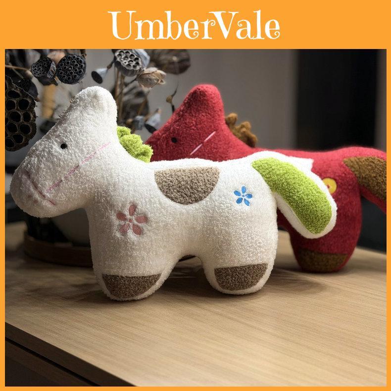 Traditional Horse Plush Doll Made Of Plush Fabric For Holiday Decoration And Festive Gift