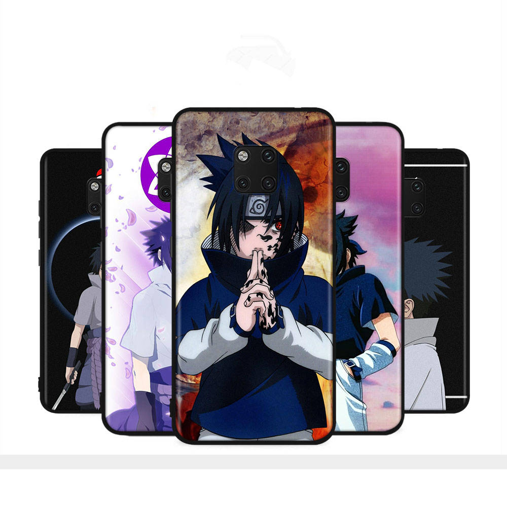 Чехол WD22 Naruto Sasuke Black Soft для Samsung Note 20 Lite S24 Ultra S23 A03 A05 A06 A11 A71 A15 A16 A13 A24 A25 A33 A52 A53 A50 M55 M35 Plus