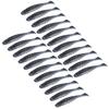 20Pcs Artificial Simulation Silicone Fishing Lure Soft Bait T Tail Soft Worm Accessory