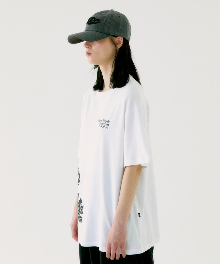 FASE Rose Graphic Tea - White