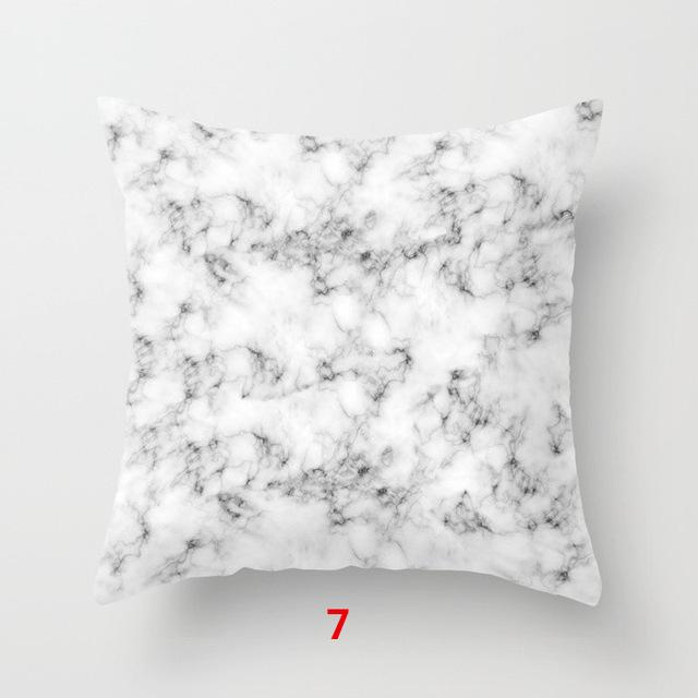 Marble Pillow Pillow Case Simple Modern Model Room Nordic Living Room Pillow Case