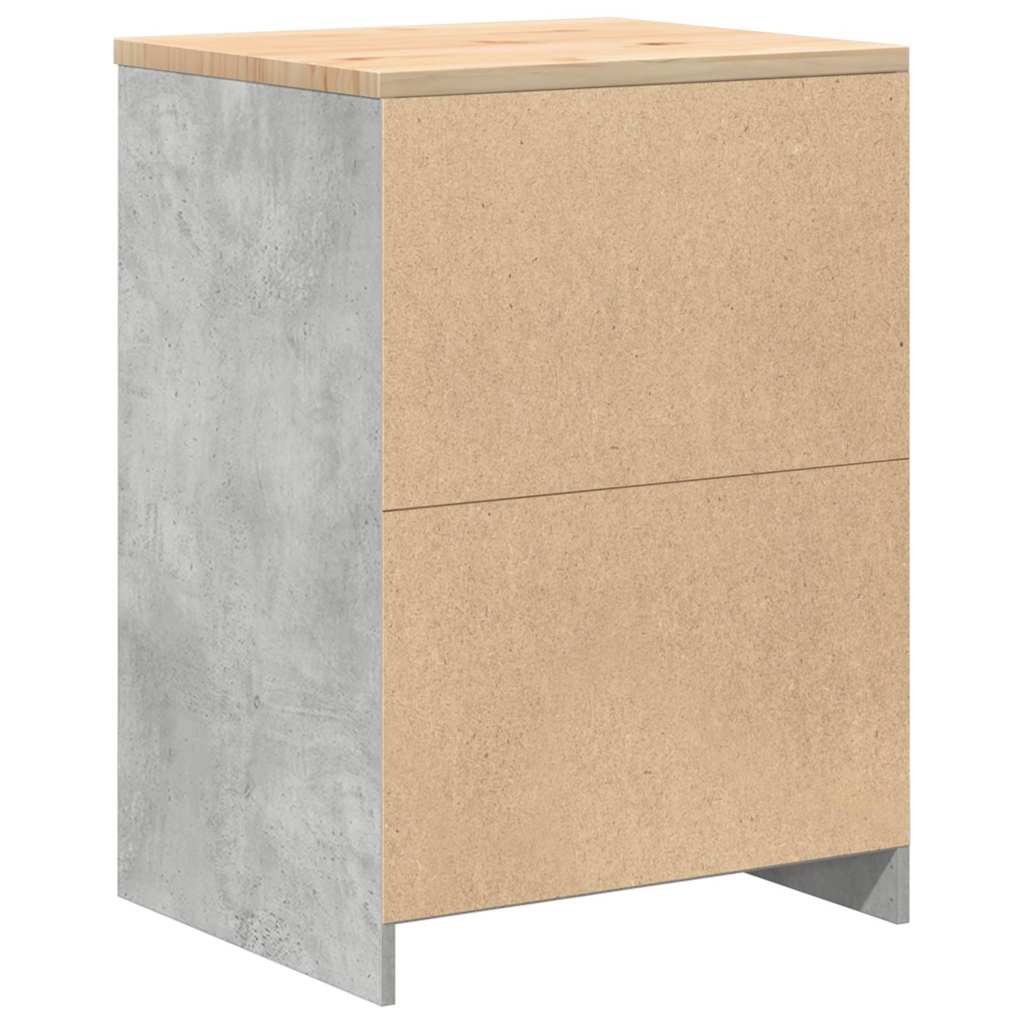 Garażowa Szafka Do Przechowywania Szary Beton 60X51X85 Cm