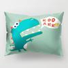 Cartoon Dinosaur Pillowcase Cute Children's Room Cushion Cover Car Sofa Cushion Cover Children's Birthday Gift