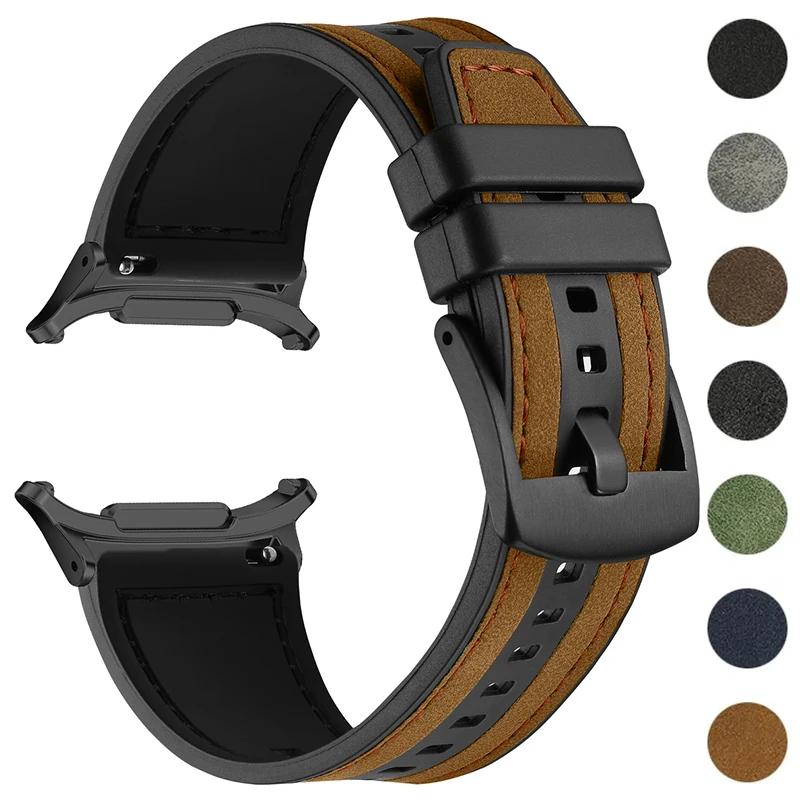 Кожаный ремешок для Samsung Galaxy Watch Ultra 7 47 мм Браслет Без зазоров Браслет Correa для Galaxy Watch Ultra 7 Браслет Correa