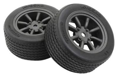 Kyosho Предварительно склеенные шины V-TC для FZ02 (M/8S, Диски Watanabe/Черные M/2-составные) FATH706BKM