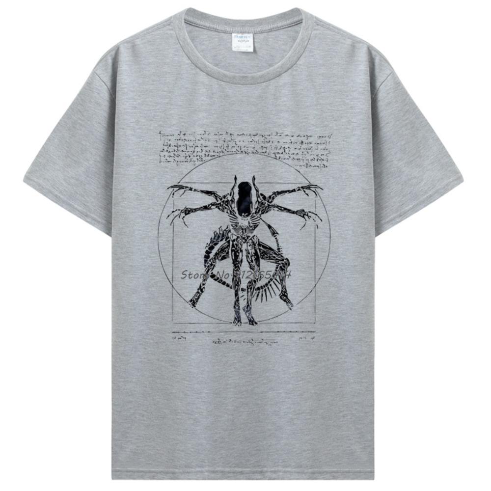 Brand Tshirt Homme Tees Cool Stuff for Teenagers Da Vinci Alien T Shirt Gamer Gifts for Men Streetwear Da Vinci Alien