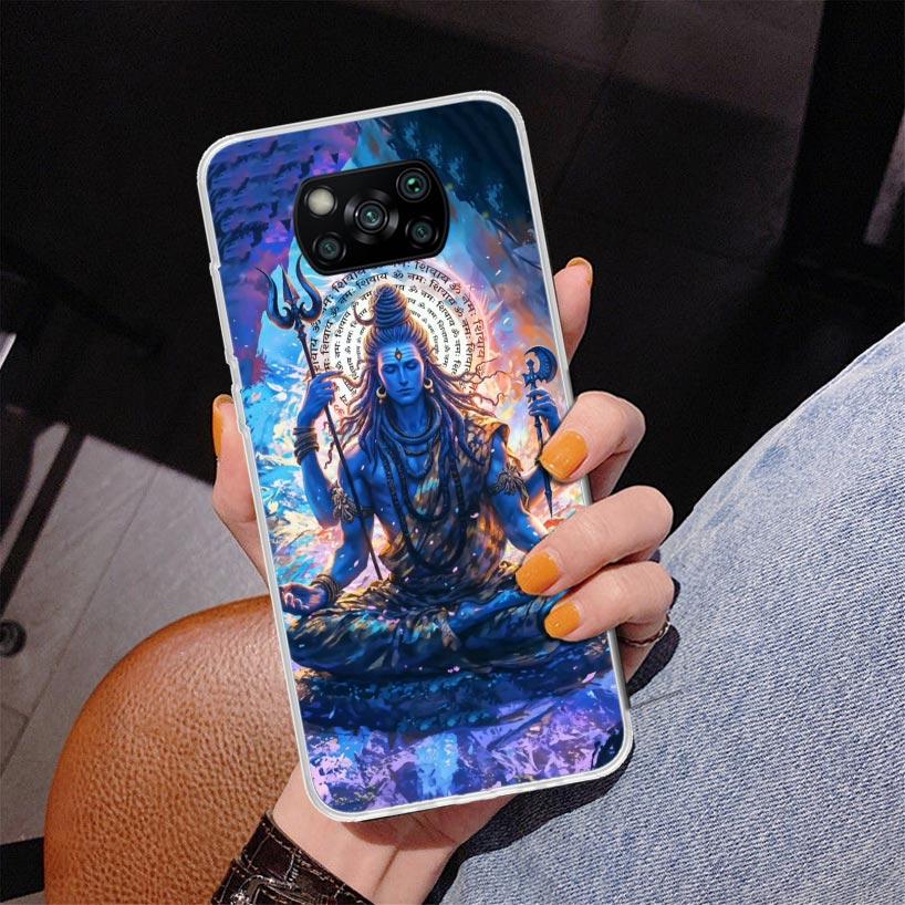 Lord Shiva Hindu God Buddha India Phnoe Case for Xiaomi Poco X5 X6 X7 Pro X4 Gt F7 Ultra M8 M7 Redmi 15C 15 13C 13 12C 12 Unique
