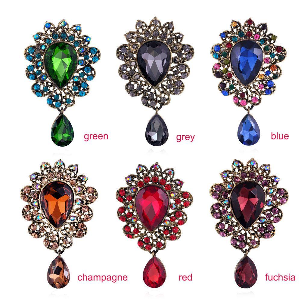 Clothing Elegant For Women Crystal Unisex Dress Jewelry Fashion Accessories Corsage Brooch Pins